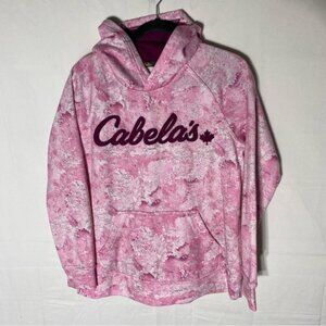 Cabela’s Pink Pullover Embroidered Hoodie M